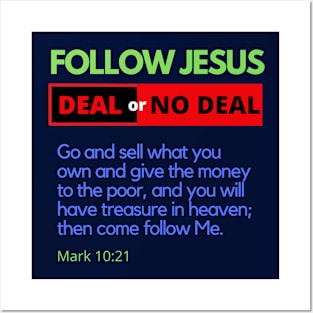 Follow Jesus Deal or No Deal Posters and Art